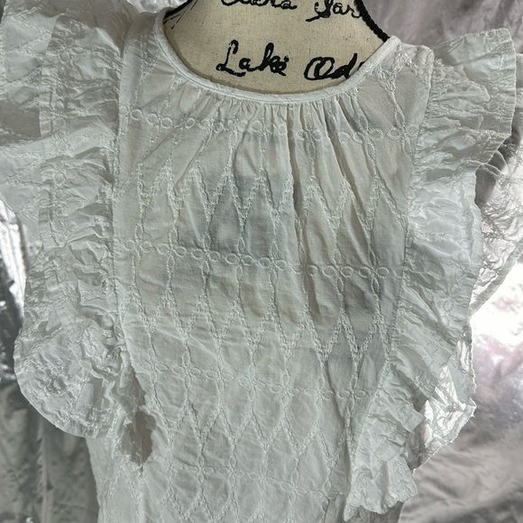 Universal Thread Embroidered Ruffle Sleeve Top - Picture 4 of 11